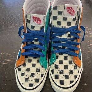 Muti-Colored Checkered Vans